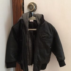 Black bomber jacket